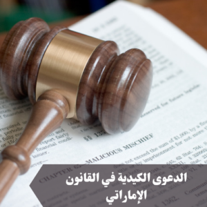 الدعوى الكيدية في القانون الإماراتي 